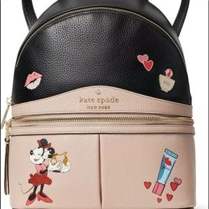 Kate Spade NWT Pebble Leather Minnie Backpack Minnie Mouse warm vellum